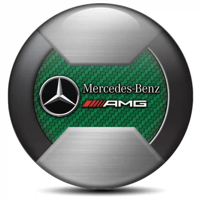 Mercedes AMG Emblem Center Hup Cap Exterior Design