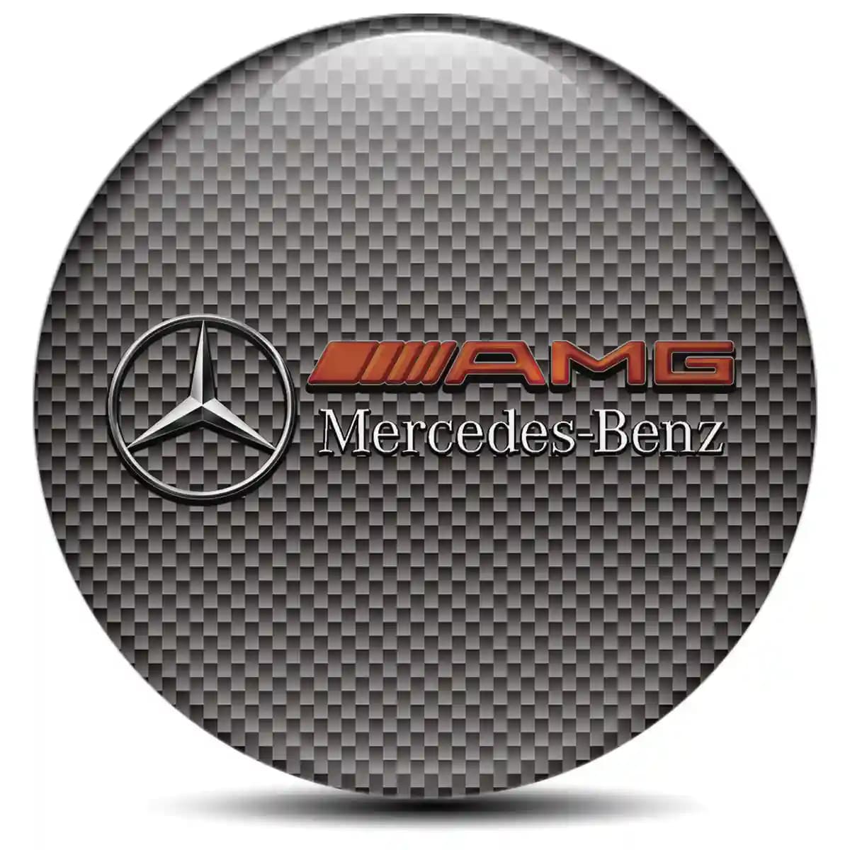 Mercedes AMG Emblem Center Hup Cap Interior Design