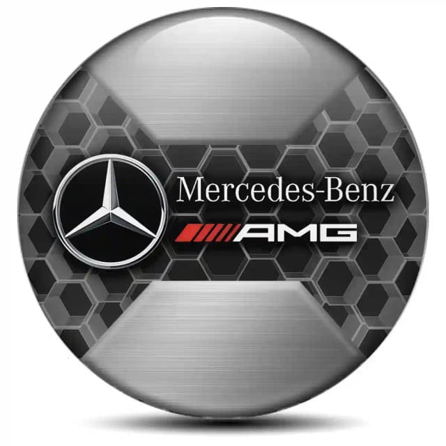 Mercedes AMG Emblem Epoxy Self-Adhesive Luxury Edition