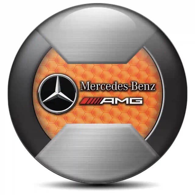 Mercedes AMG Emblem Epoxy Self-Adhesive Premium Quality