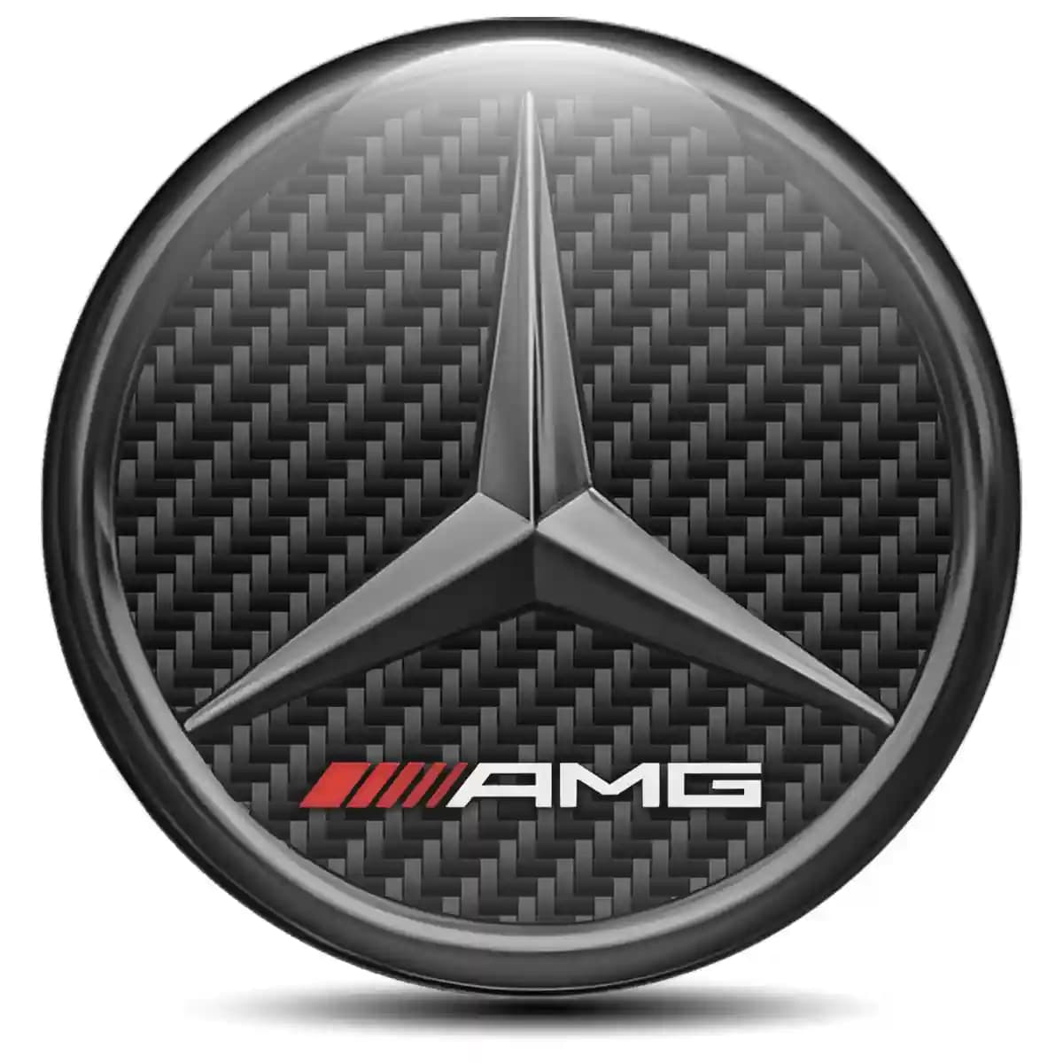 Mercedes AMG Emblem Epoxy Self-Adhesive Premium Resin