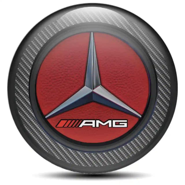 Mercedes AMG Emblem Wheel Center Caps Interior Design
