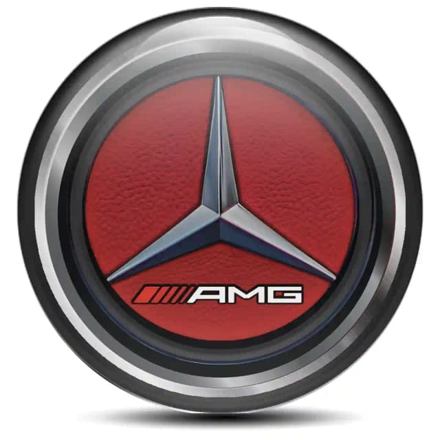 Mercedes AMG Emblem Wheel Center Caps Luxury Edition