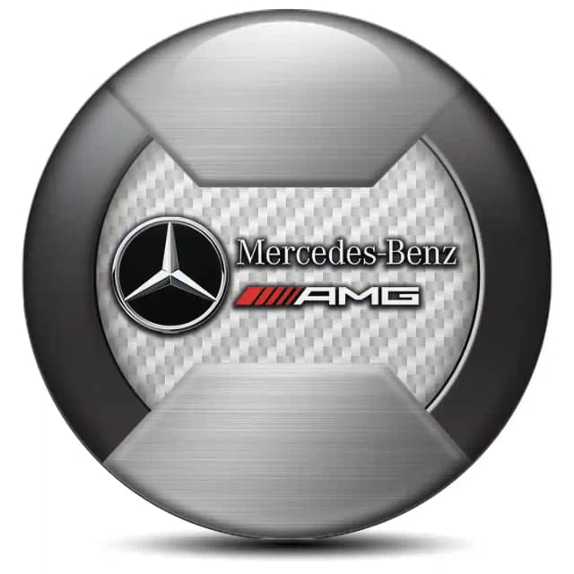 Mercedes AMG Emblem Wheel Center Caps Premium Resin