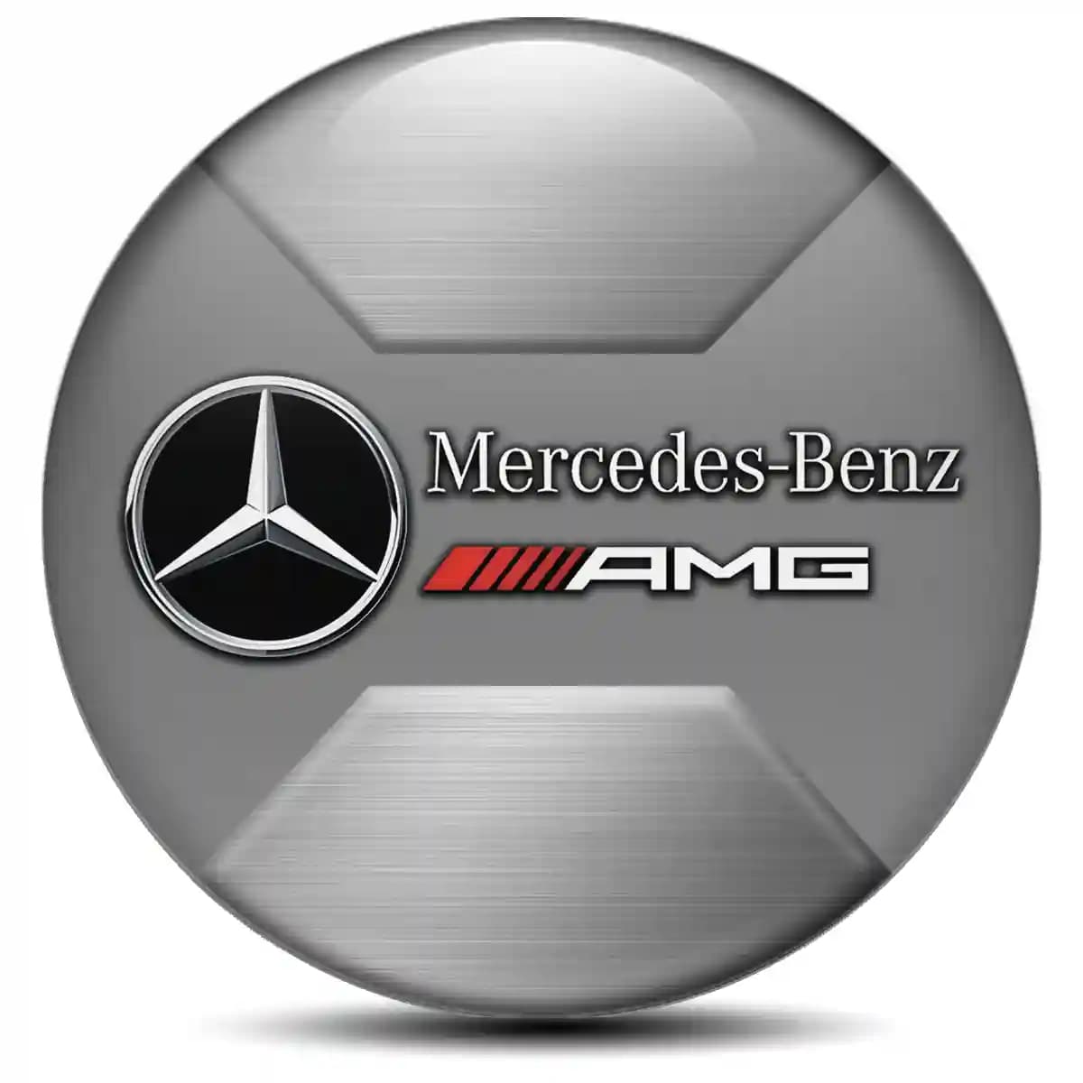 Mercedes AMG Emblem Wheel Center Caps Self-Adhesive Tuning Car