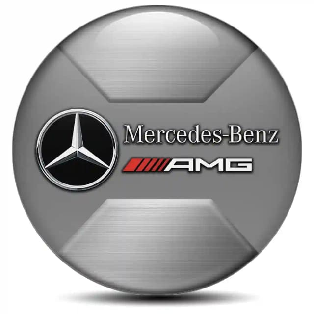 Mercedes AMG Emblem Wheel Center Caps Self-Adhesive Tuning Car
