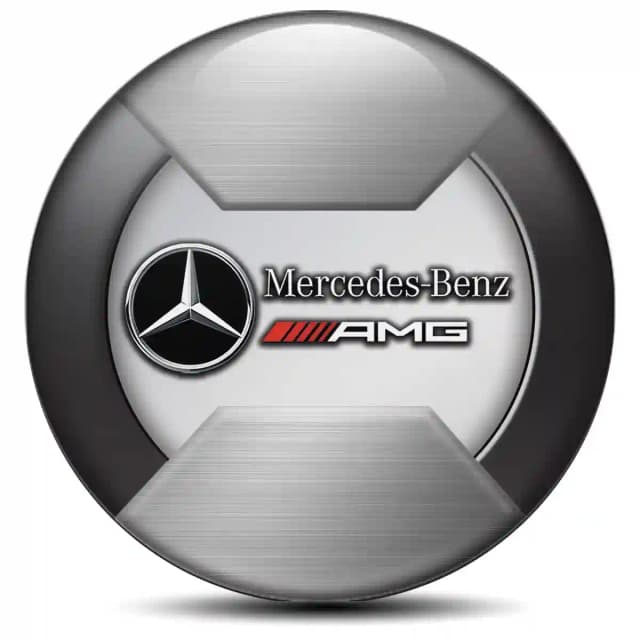Mercedes AMG Emblem Wheel Center Caps Tuning Car