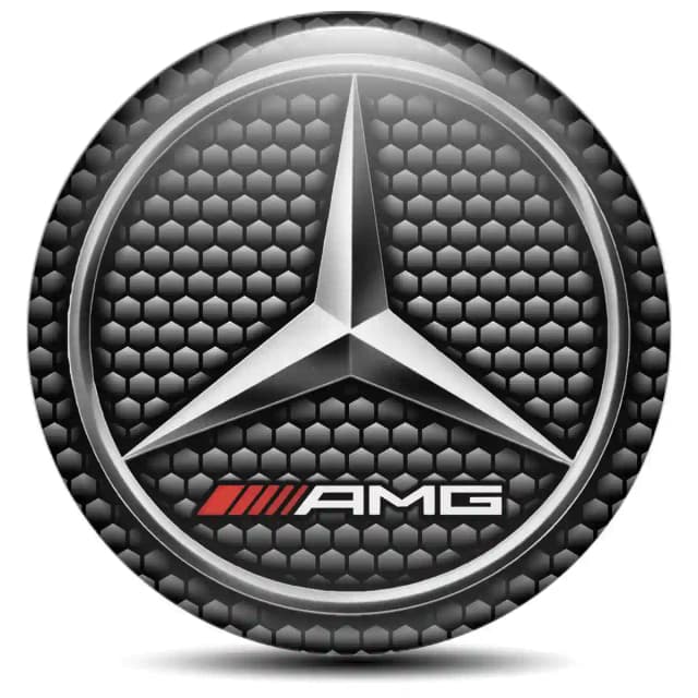 Mercedes AMG Epoxy Sticker Tuning Car