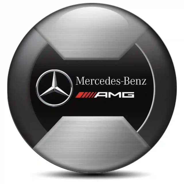 Mercedes AMG Logo Emblem Self-Adhesive Tuning Car