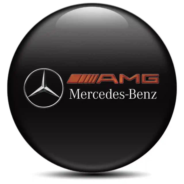 Mercedes AMG Logo Sticker Tuning Car
