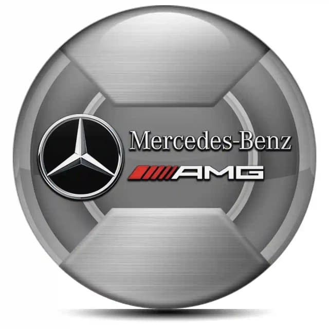 Mercedes AMG Wheel Emblem Self-Adhesive Branded Edition