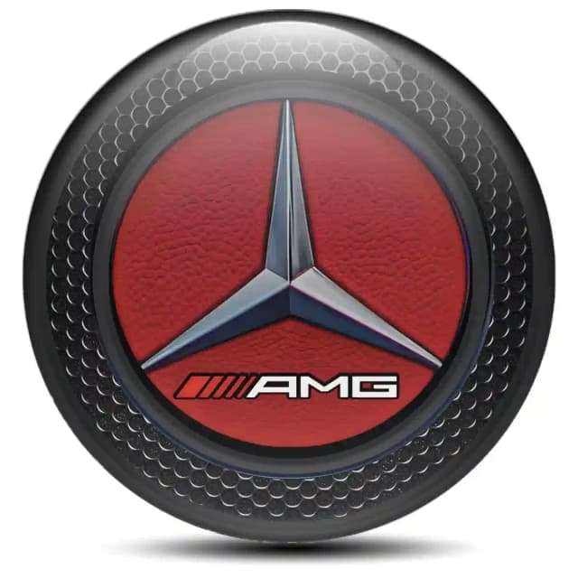 Mercedes AMG Wheel Emblem Self-Adhesive Premium Resin
