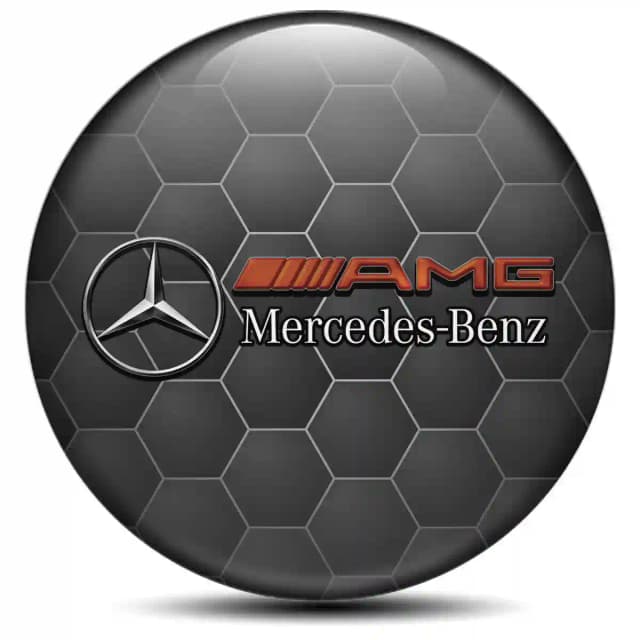 Mercedes AMG Wheel Emblems Branded Edition