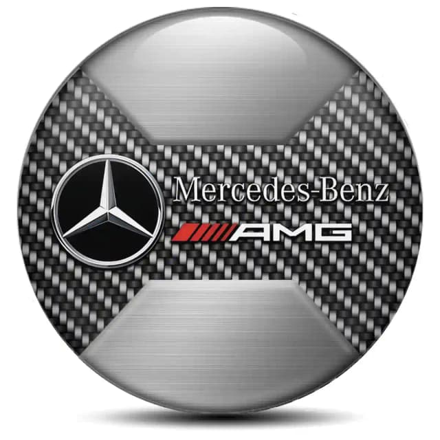 Mercedes AMG Wheel Emblems Exterior Design
