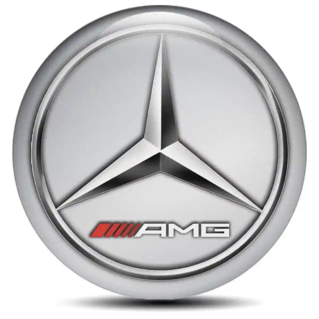 Mercedes AMG Wheel Emblems Tuning Car