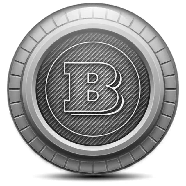 Mercedes BRABUS Badge Emblems Center Cap High Quality