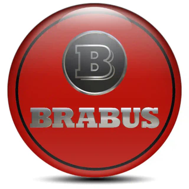 Mercedes BRABUS Domed Emblem Self-Adhesive High Quality