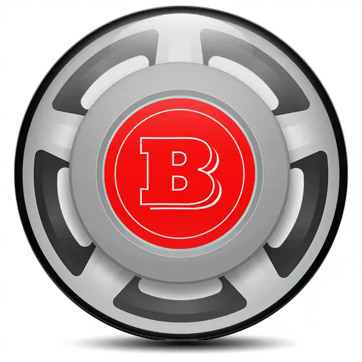 Mercedes BRABUS Domed Sticker Self-Adhesive High Quality