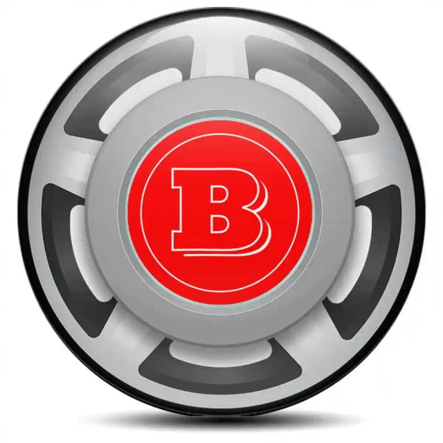 Mercedes BRABUS Domed Sticker Self-Adhesive High Quality