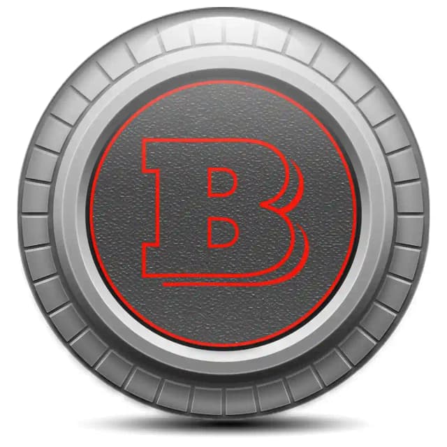 Mercedes BRABUS Domed Sticker Self-Adhesive Stylish Design