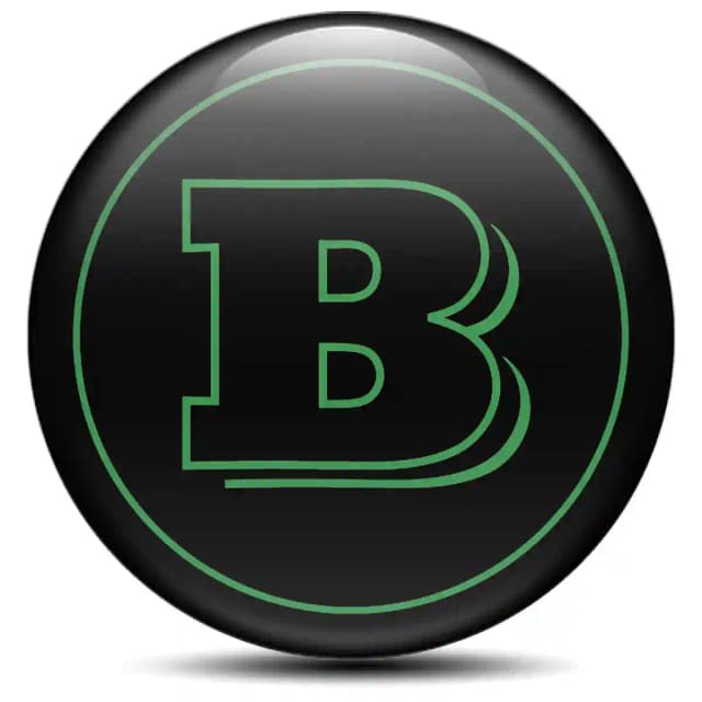 Mercedes BRABUS Domed Sticker Stylish Design