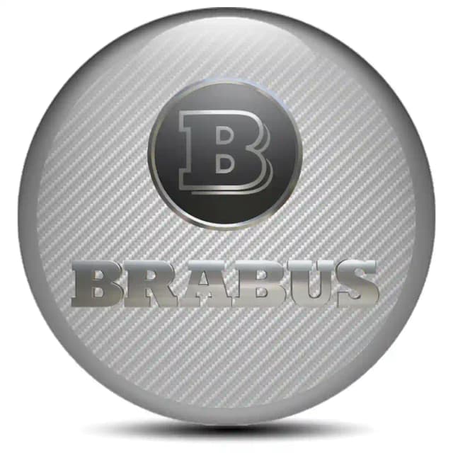 Mercedes BRABUS Emblem Badge Self-Adhesive Stylish Design