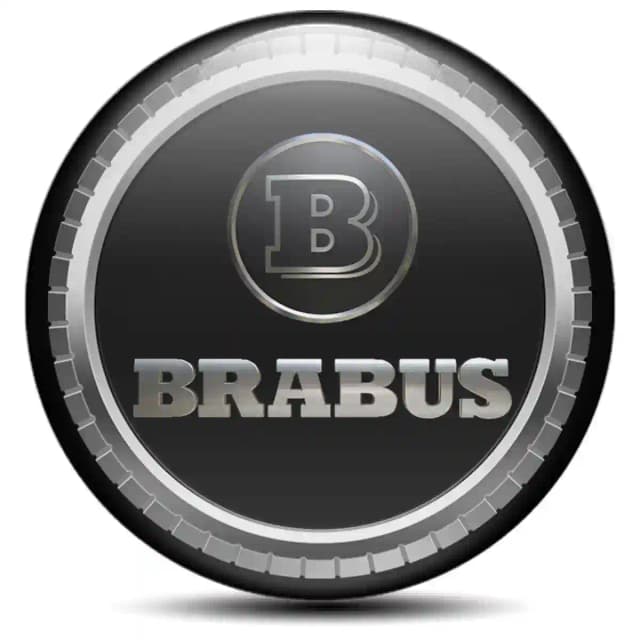 Mercedes BRABUS Emblem Center Hub Cap Self-Adhesive High Quality