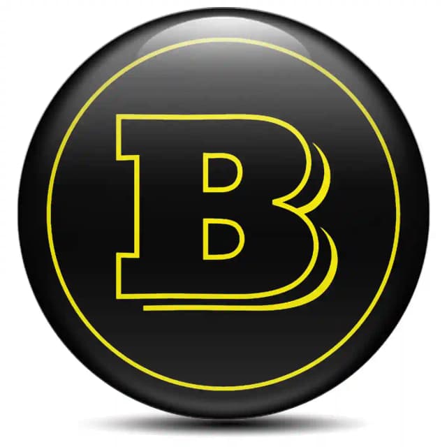 Mercedes BRABUS Emblem Center Hub Cap Self-Adhesive Stylish Design