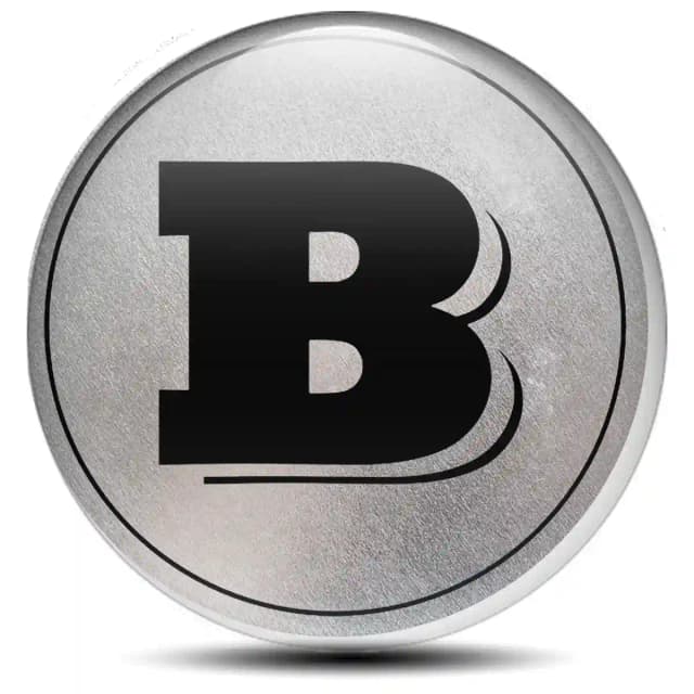 Mercedes BRABUS Emblem Wheel Center Caps High Quality