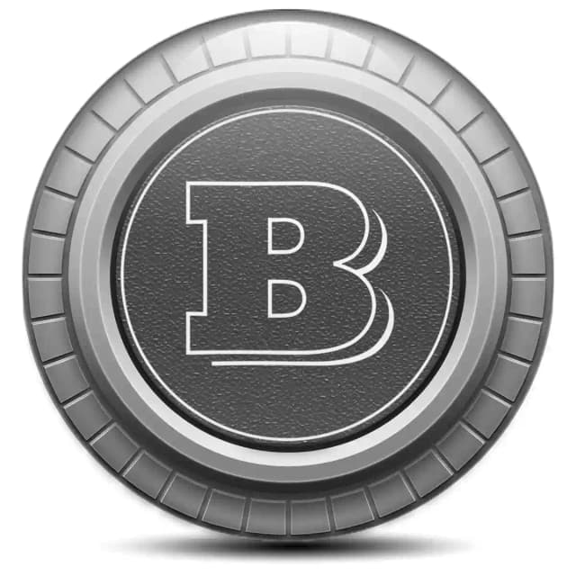 Mercedes BRABUS Emblem Wheel Center Caps Stylish Design