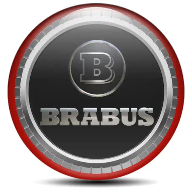 Mercedes BRABUS Logo Emblem High Quality