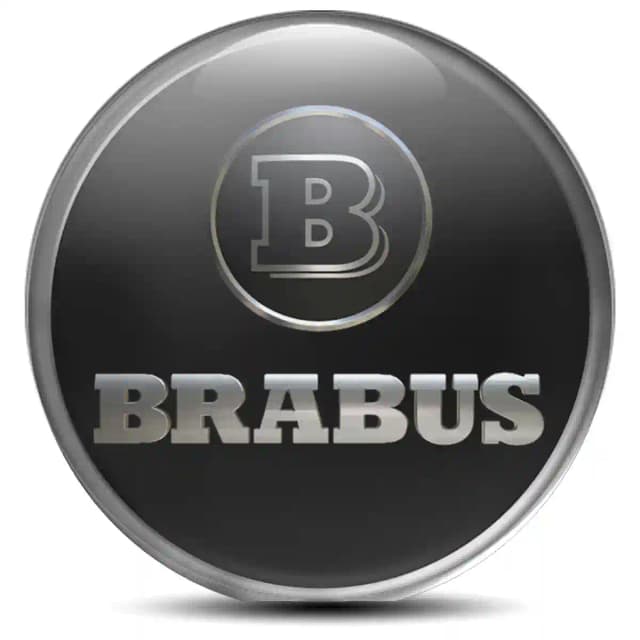 Mercedes BRABUS Wheel Emblem Self-Adhesive Stylish Design