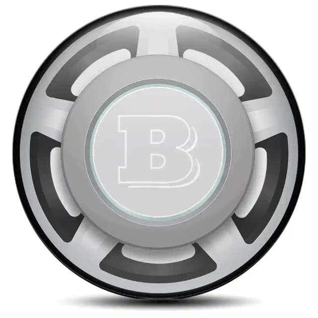 Mercedes BRABUS Wheel Emblems High Quality