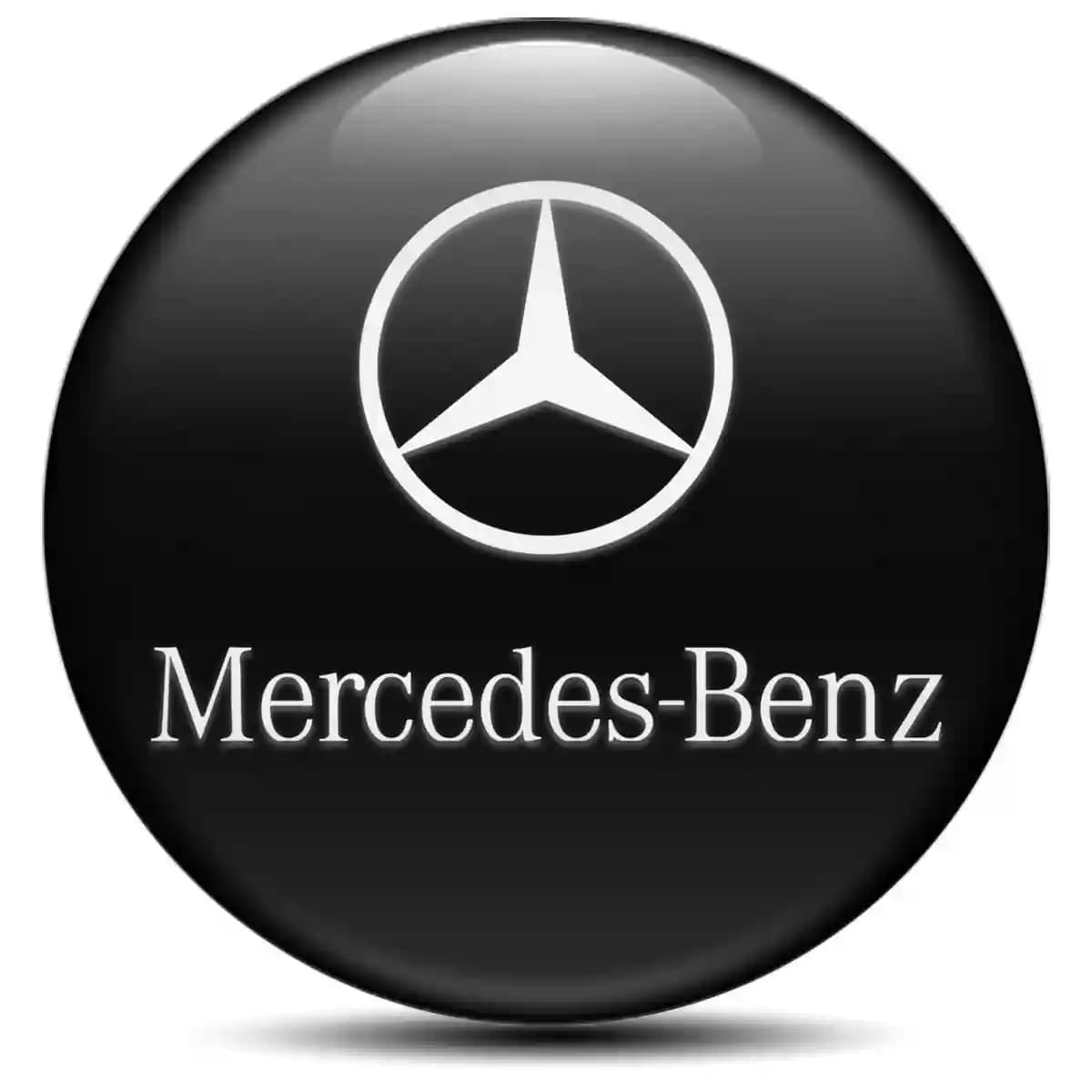 Mercedes Domed Emblem Self-Adhesive Stylish Design