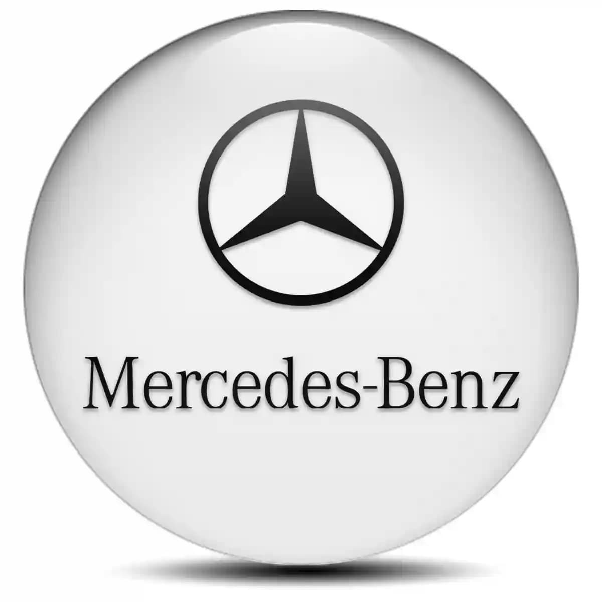 Mercedes Domed Sticker High Quality