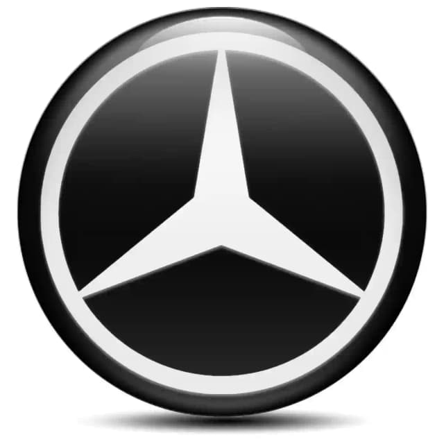 Mercedes Domed Sticker Self-Adhesive High Quality