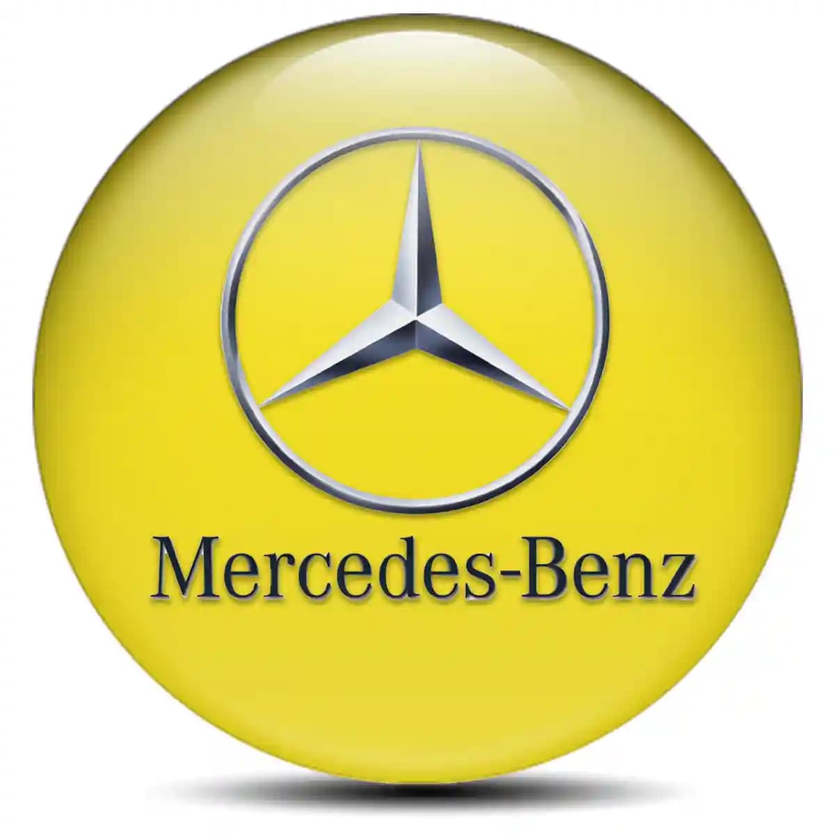 Mercedes Domed Sticker Self-Adhesive Stylish Design