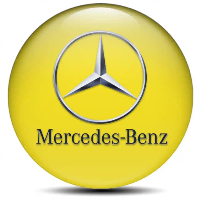 Mercedes Domed Sticker Self-Adhesive Stylish Design