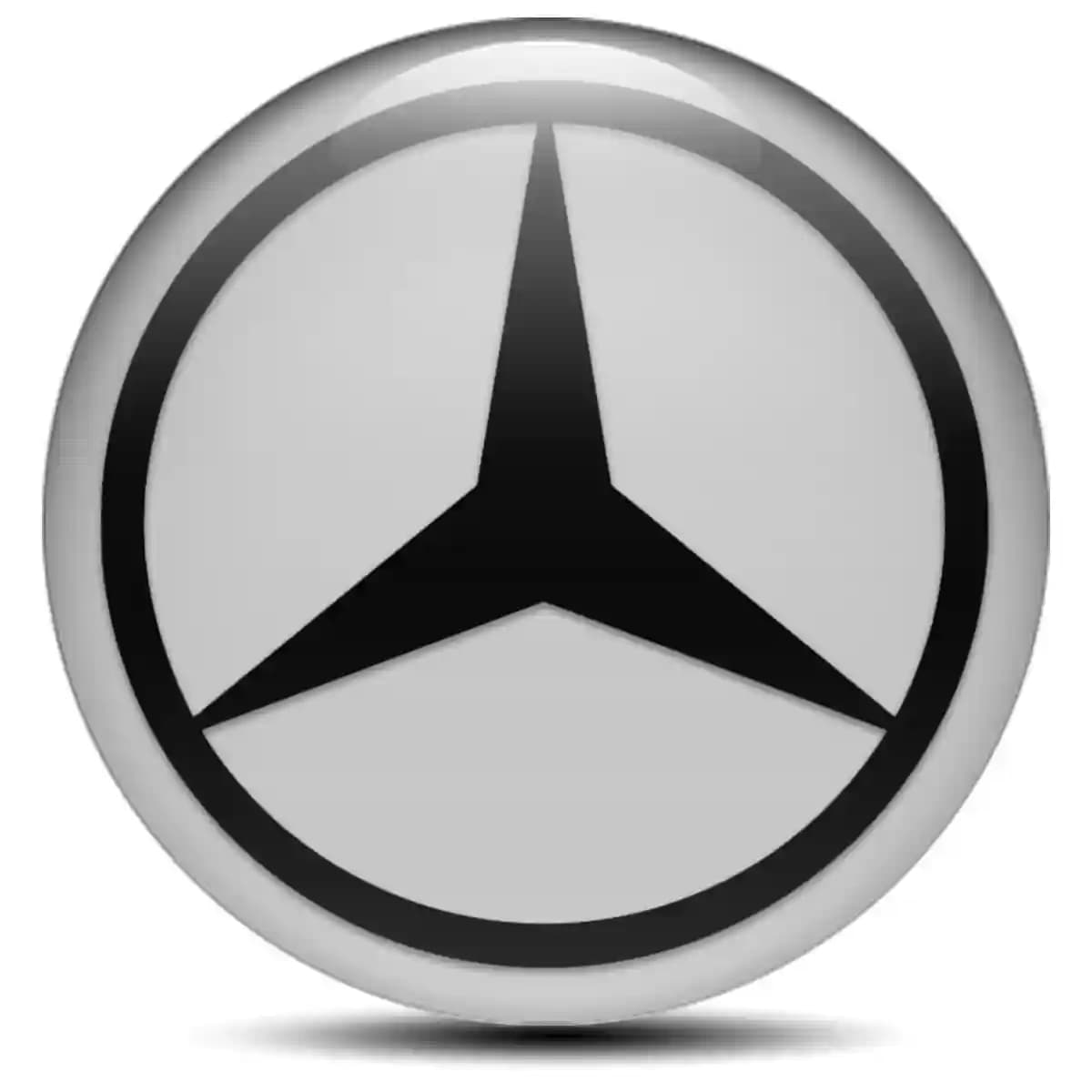 Mercedes Domed Sticker Stylish Design
