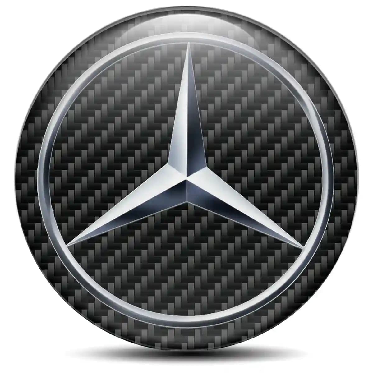 Mercedes Emblem Center Hub Cap Self-Adhesive High Quality
