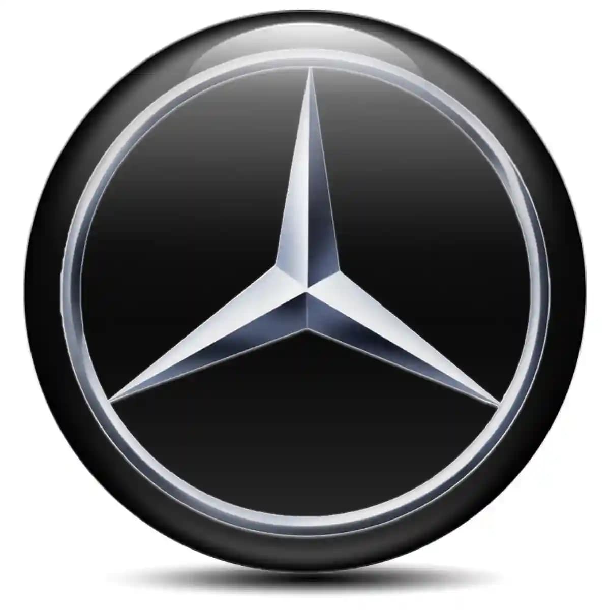 Mercedes Emblem Center Hub Cap Self-Adhesive Stylish Design