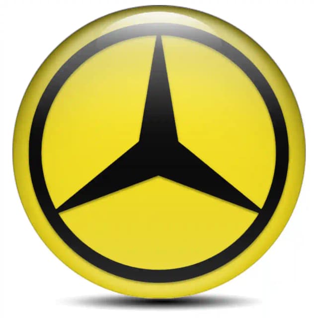 Mercedes Epoxy Sticker Stylish Design
