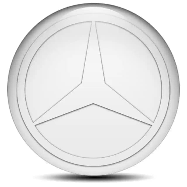 Mercedes Logo Emblem Self-Adhesive High Quality
