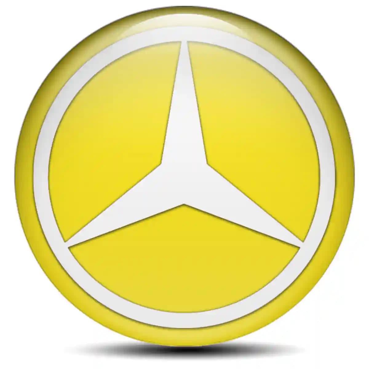 Mercedes Logo Emblem Self-Adhesive Stylish Design