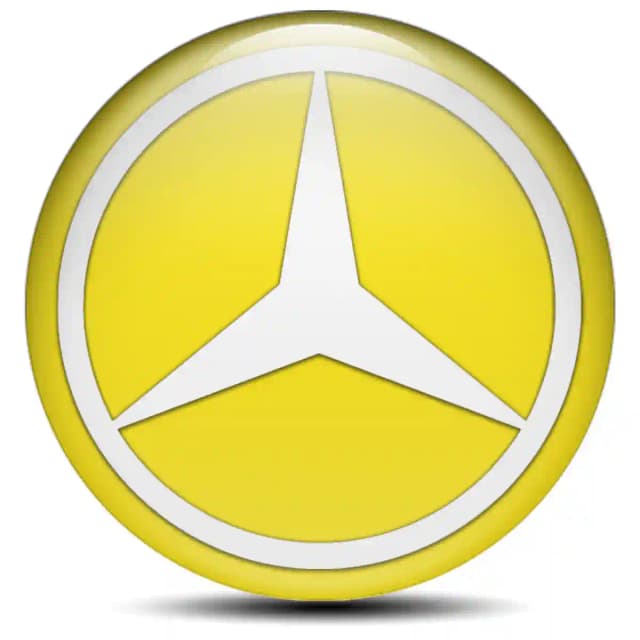 Mercedes Logo Emblem Self-Adhesive Stylish Design