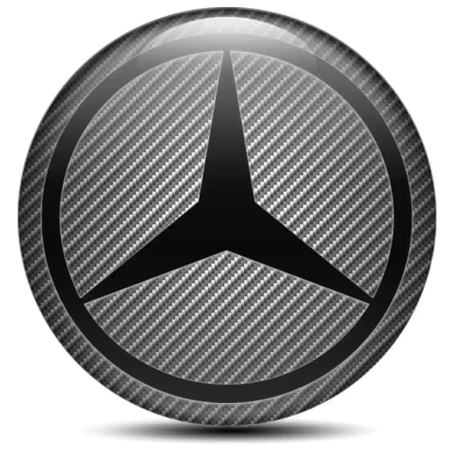 Mercedes Wheel Emblem Self-Adhesive Stylish Design