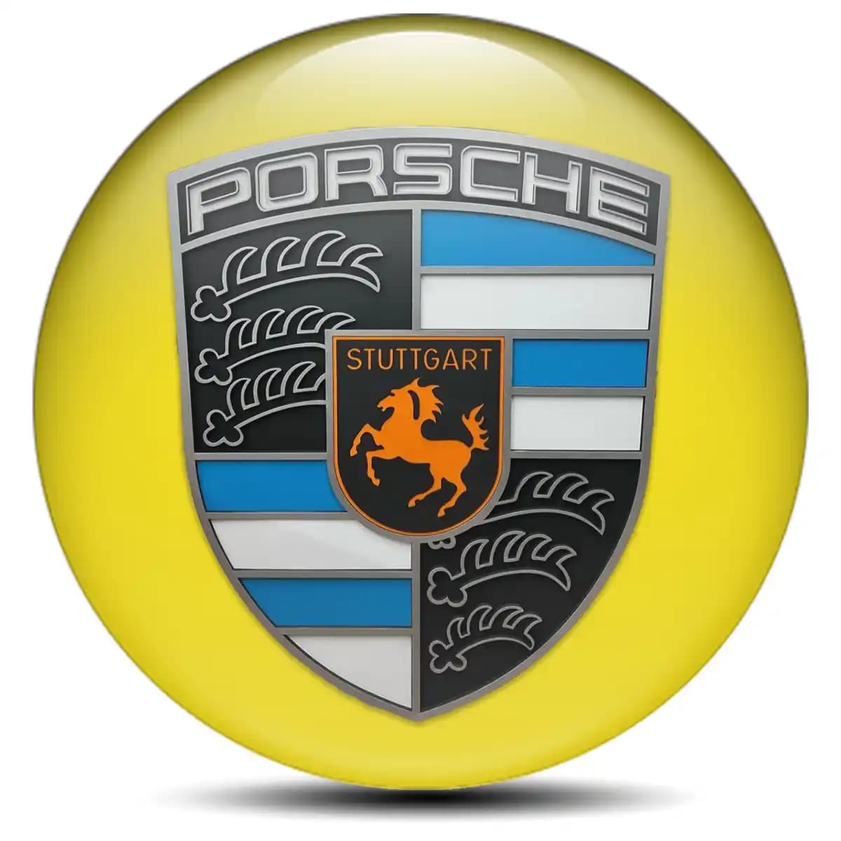 Porsche Badge Emblems Center Cap Premium Edition