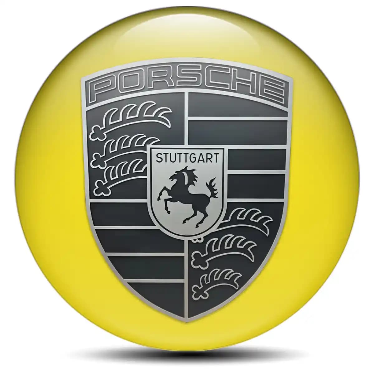 Porsche Domed Sticker High Quality