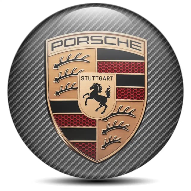 Porsche Emblem Badge Self-Adhesive High Quality