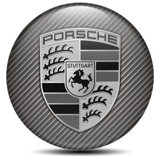 Porsche Emblem Badge Self-Adhesive Premium Edition